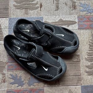 Nike Black Aqua Sandals